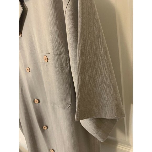 LeMonde Mens Button-Up Shirt‎ Stone Gray Sz M - Picture 5 of 7